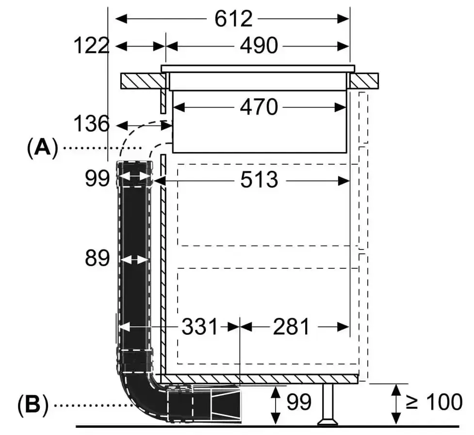 Комплект для рециркуляции для варочных панелей Z861KR2